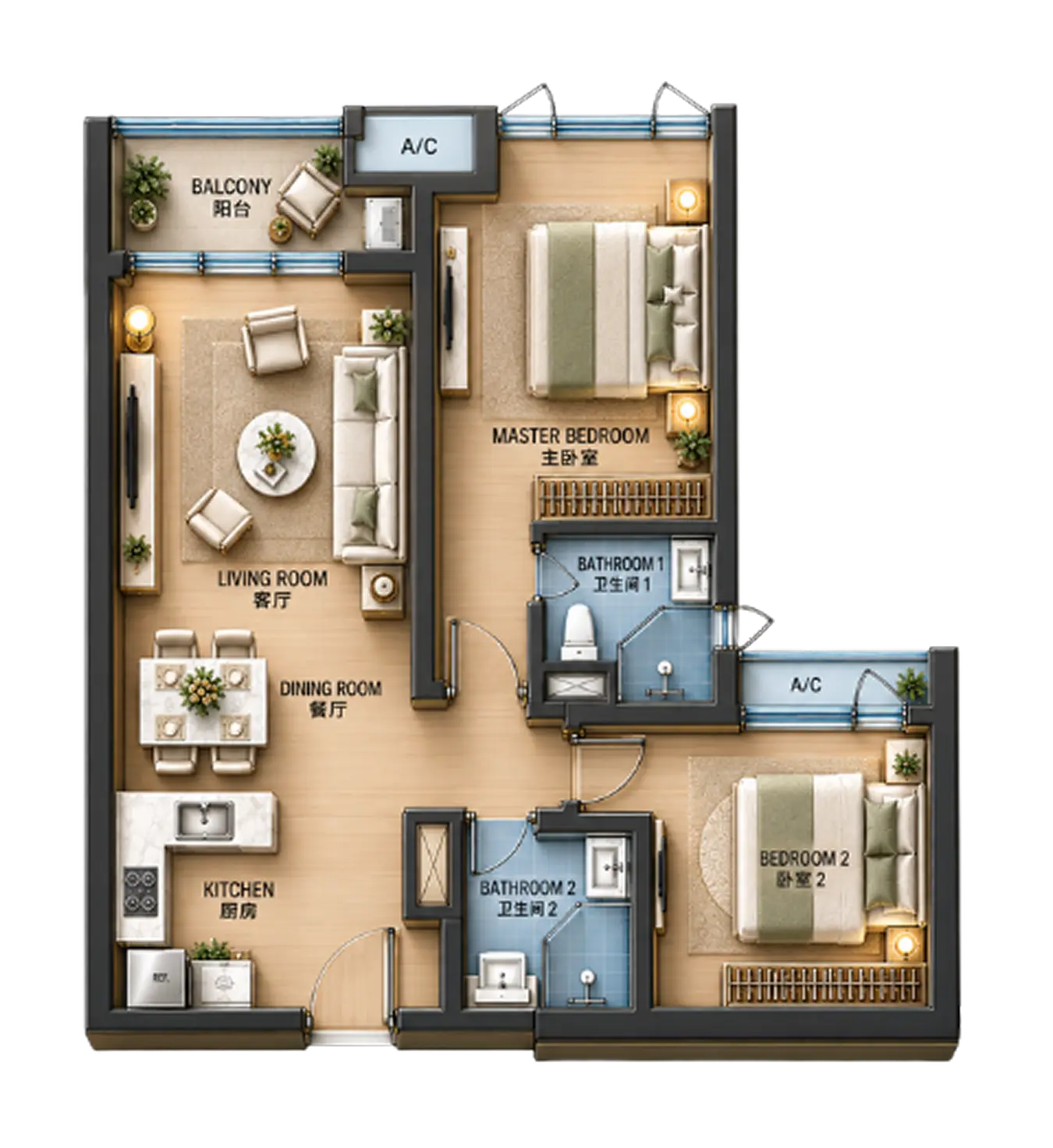 Type C1 Floor Plan